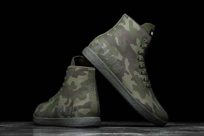 Nobull High-Top Forest Camo Men's Trainers Camo | USA G1491S